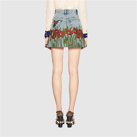 gucci denim skirts